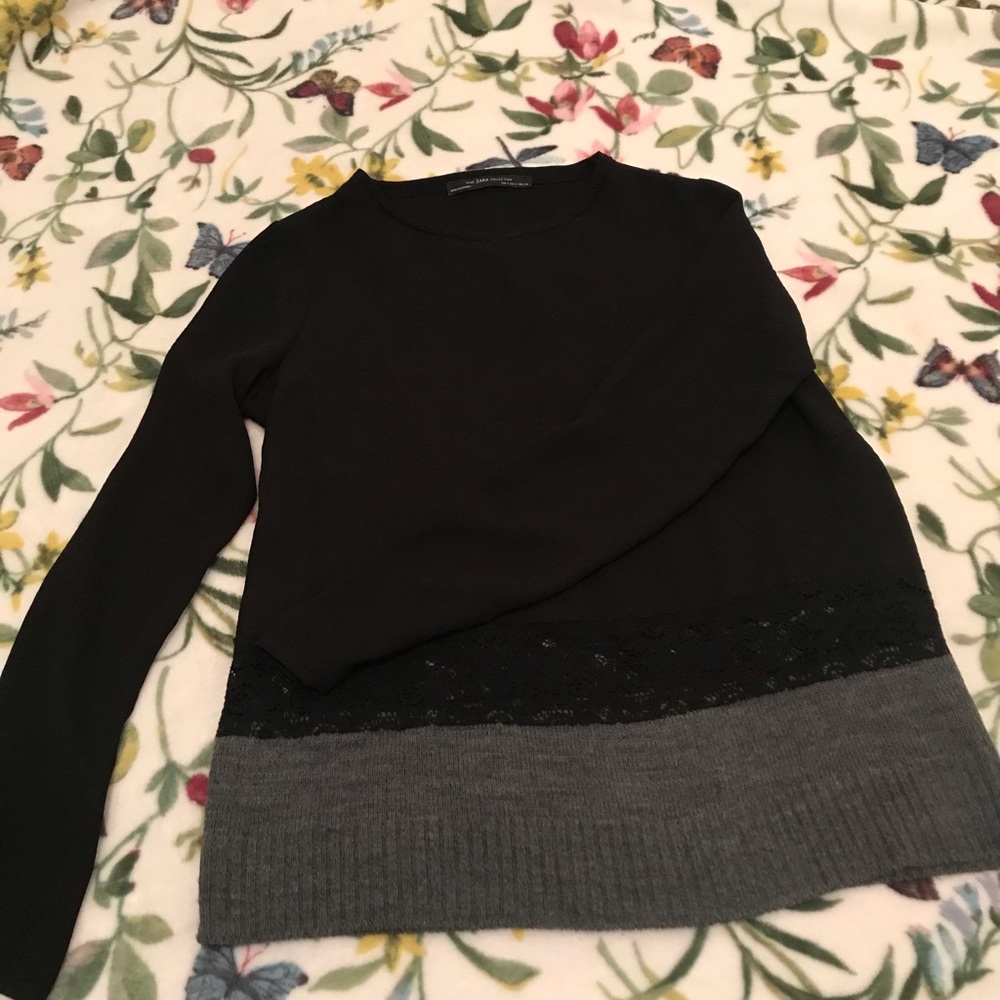 Black blouse from zara